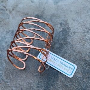 Handmade Fair Trade Wind and Water Cuff Bracelet